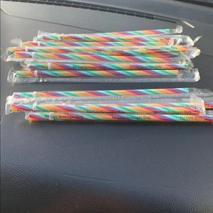Starbucks Rainbow Straws Bundle of 5